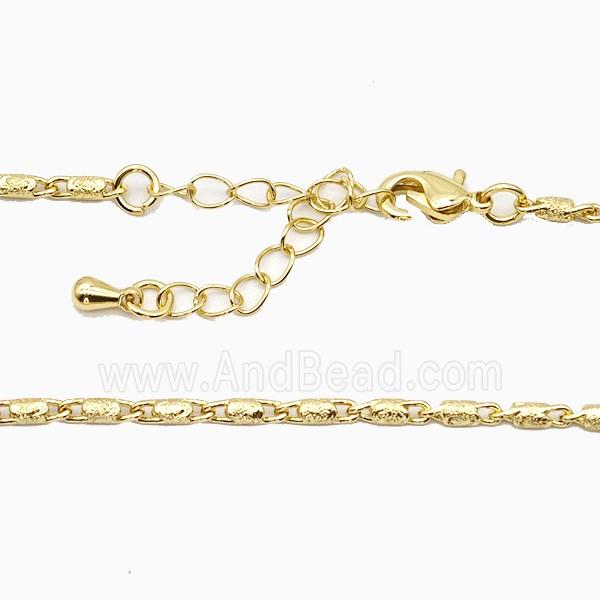 Copper Necklace Chain Gold Plated