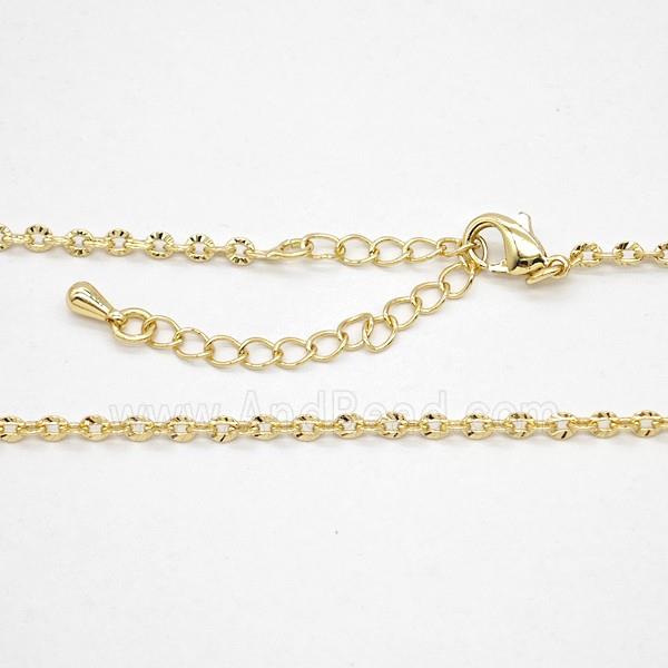Copper Necklace Chain Gold Plated