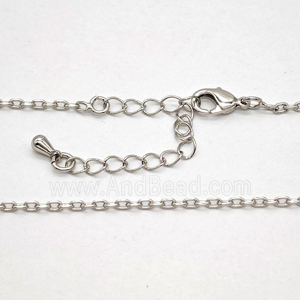 Copper Necklace Chain Platinum Plated