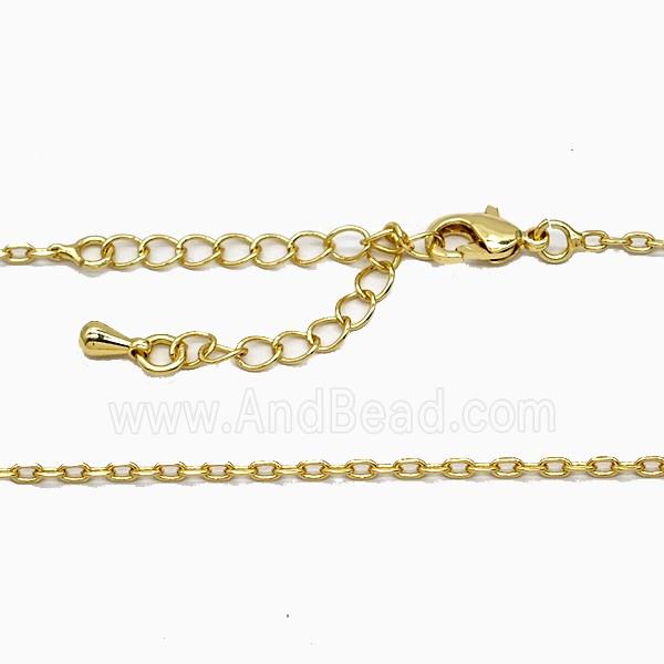 Copper Necklace Chain Gold Plated