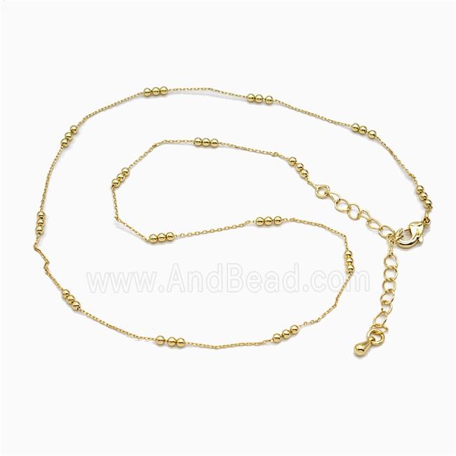 Copper Necklace Chain Gold Plated