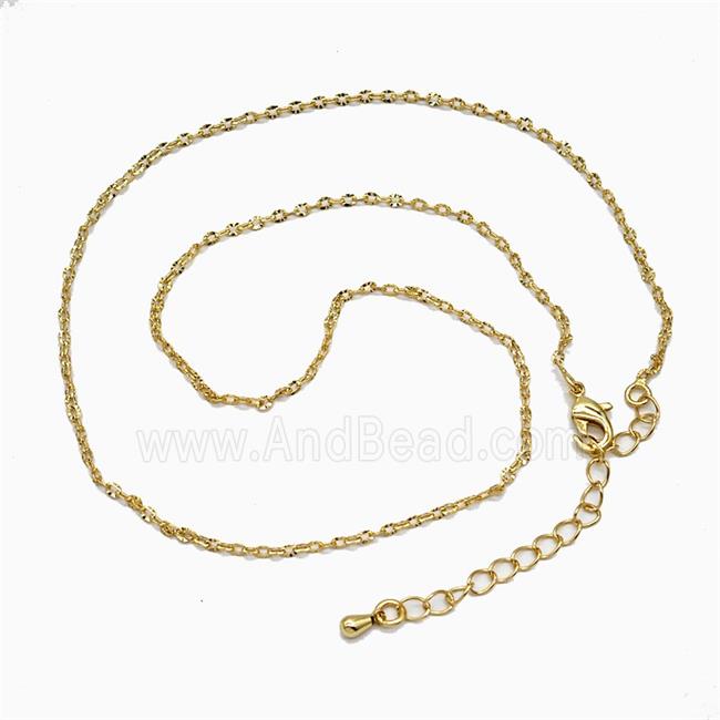 Copper Necklace Chain Gold Plated