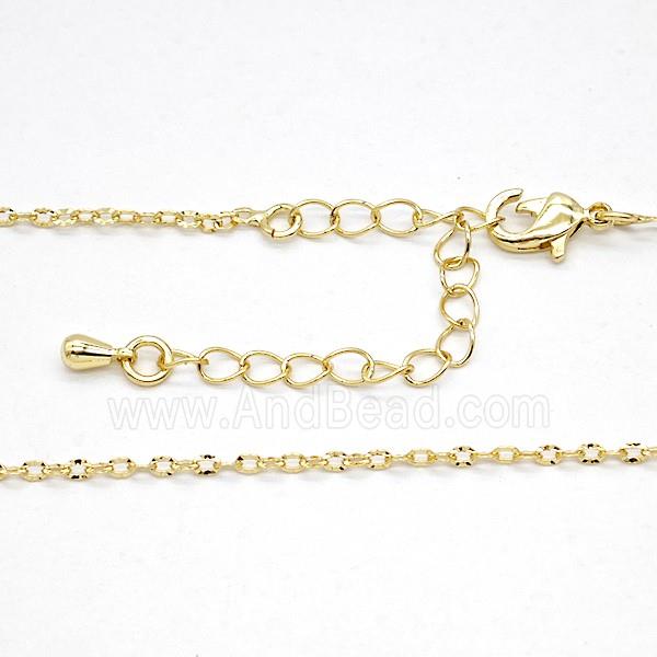 Copper Necklace Chain Gold Plated