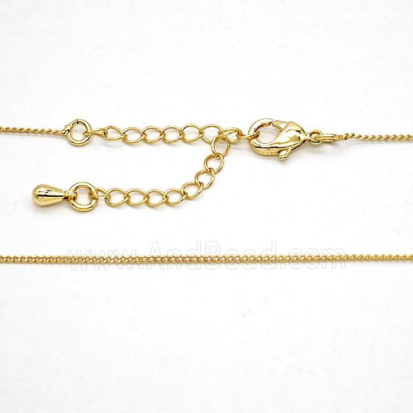 Copper Necklace Chain Gold Plated
