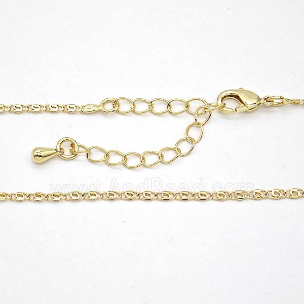 Copper Necklace Chain Gold Plated