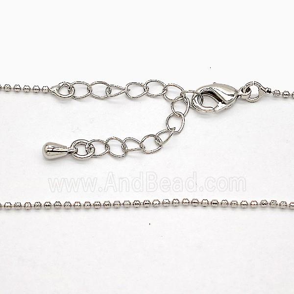 Copper Necklace Chain Platinum Plated