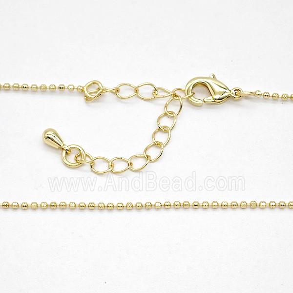 Copper Necklace Chain Gold Plated
