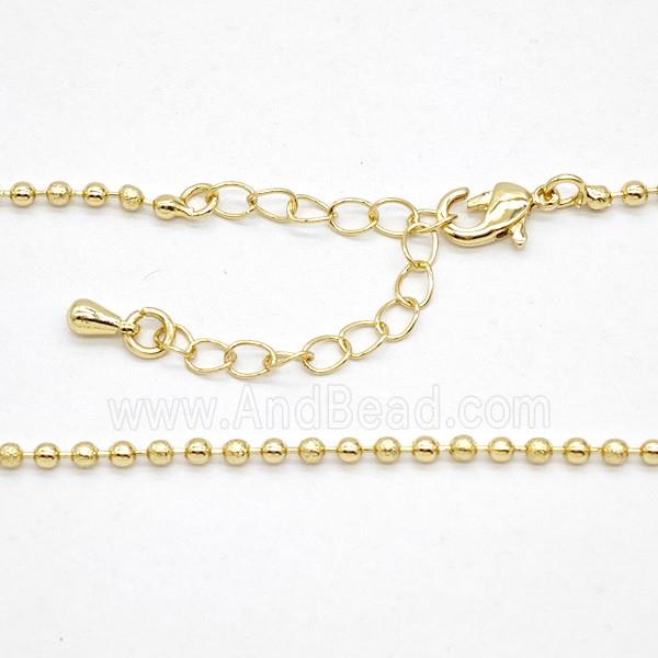 Copper Necklace Chain Gold Plated