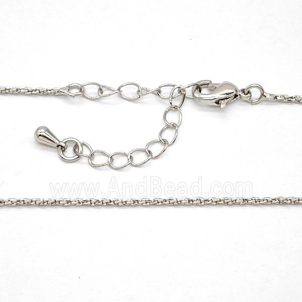 Copper Necklace Chain Platinum Plated