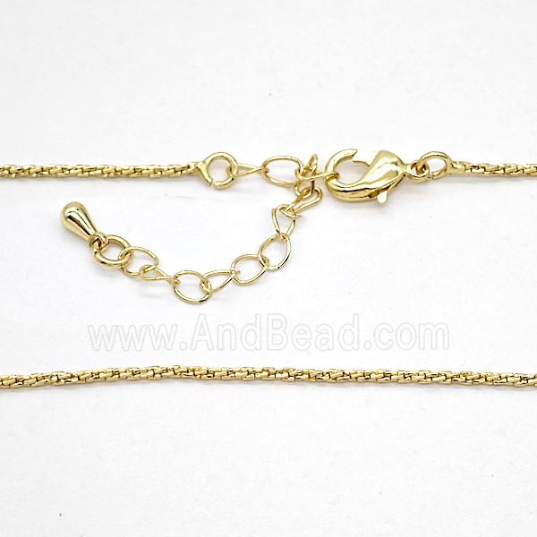 Copper Necklace Chain Gold Plated