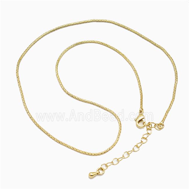 Copper Necklace Chain Gold Plated