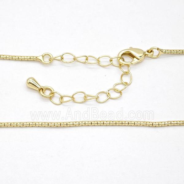 Copper Necklace Chain Gold Plated