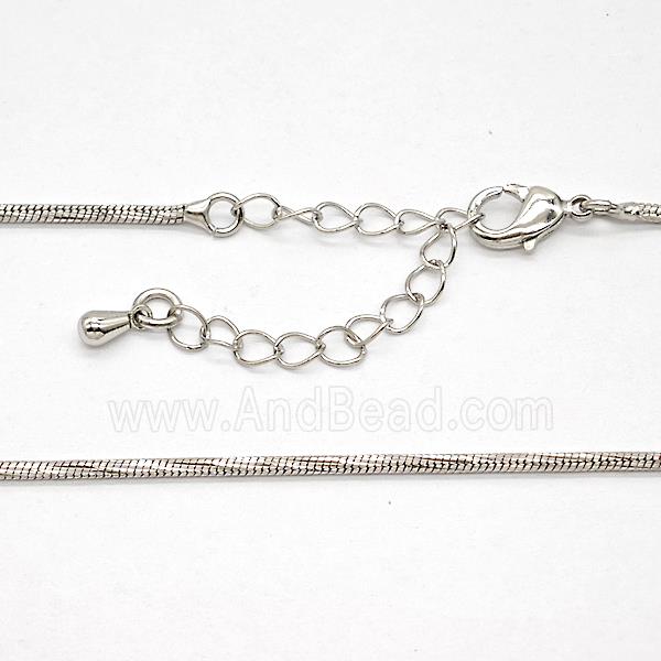 Copper Necklace Chain Platinum Plated