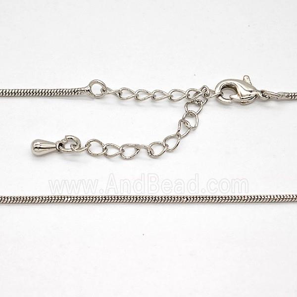 Copper Necklace Chain Platinum Plated
