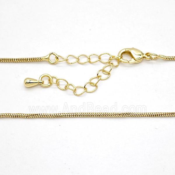 Copper Necklace Chain Gold Plated