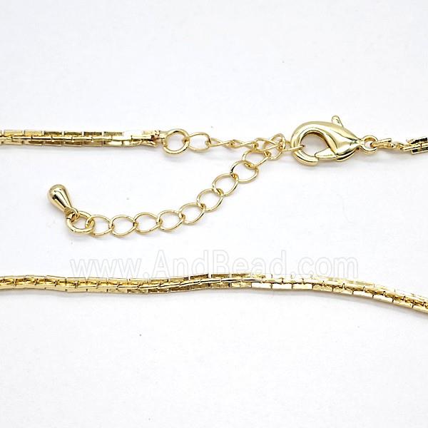 Copper Necklace Chain Gold Plated