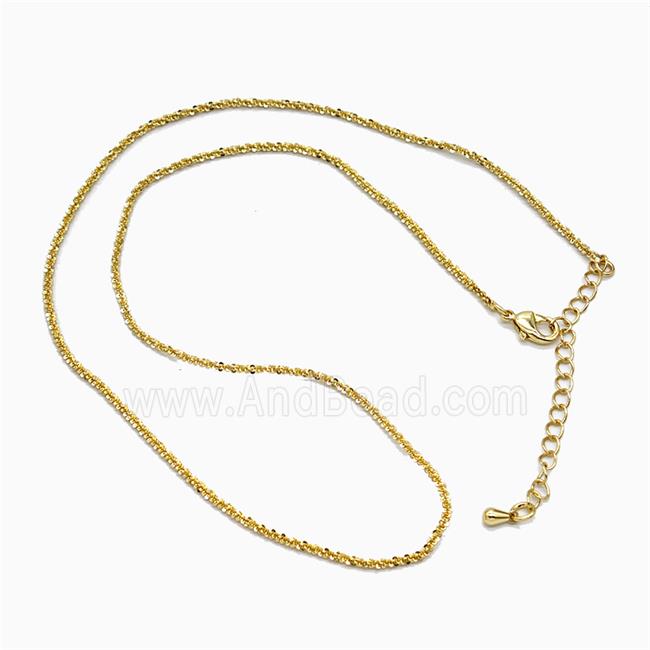 Copper Necklace Chain Gold Plated