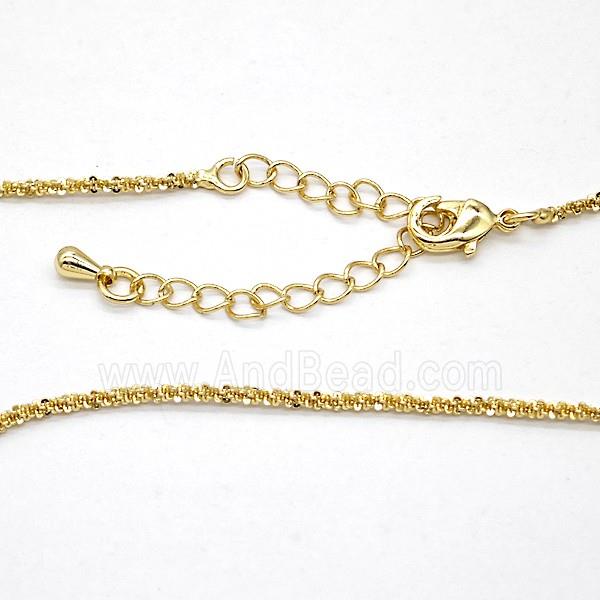 Copper Necklace Chain Gold Plated