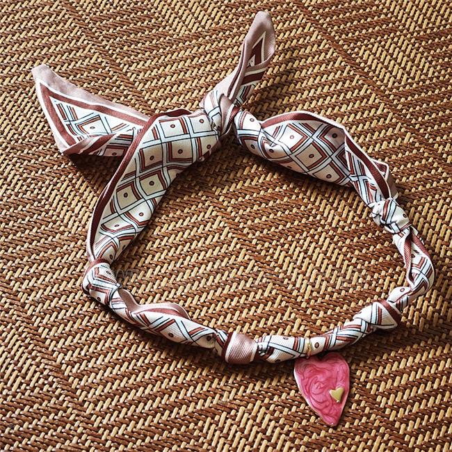 Jewelry Findings Necklace with Silk scarf
