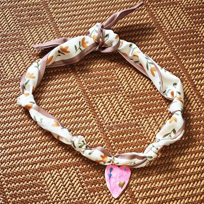 Jewelry Findings Necklace with Silk scarf