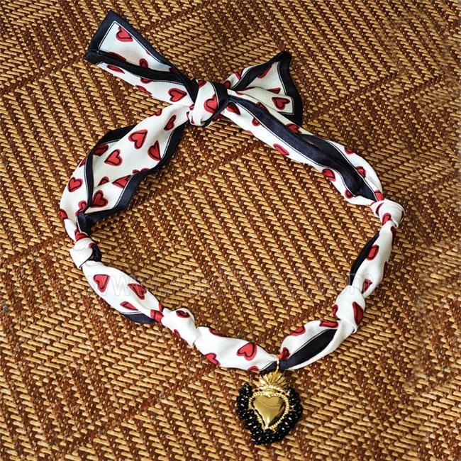 Jewelry Findings Necklace with Silk scarf