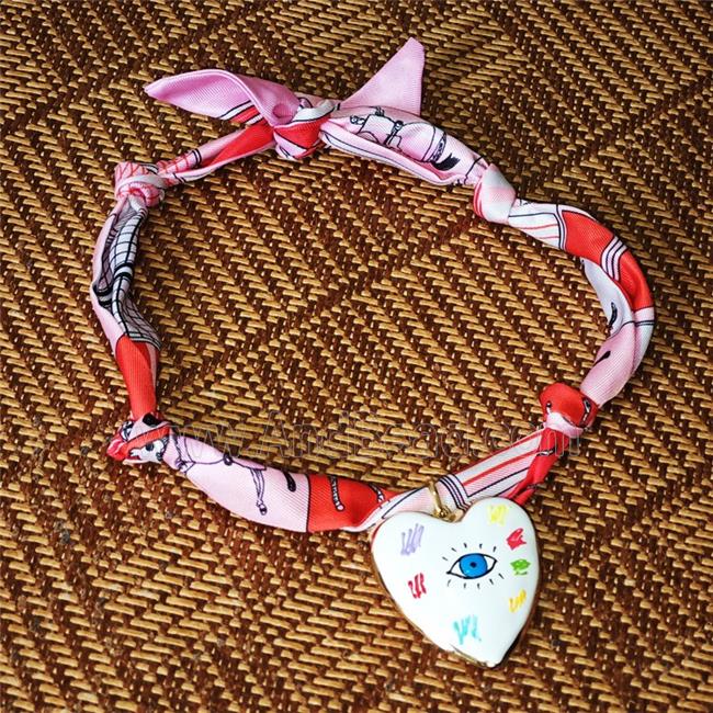 Jewelry Findings Necklace with Silk scarf