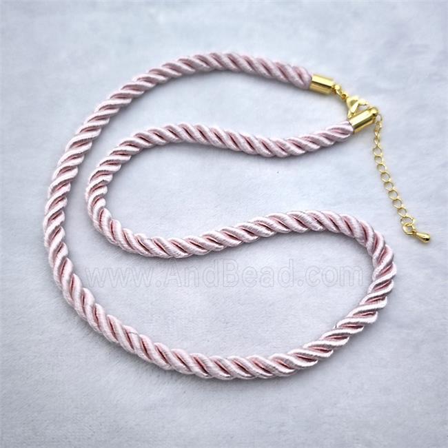 Nylon wire Necklace, gold plated