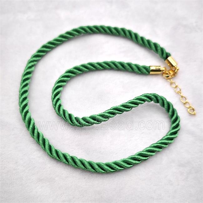 Nylon wire Necklace, gold plated