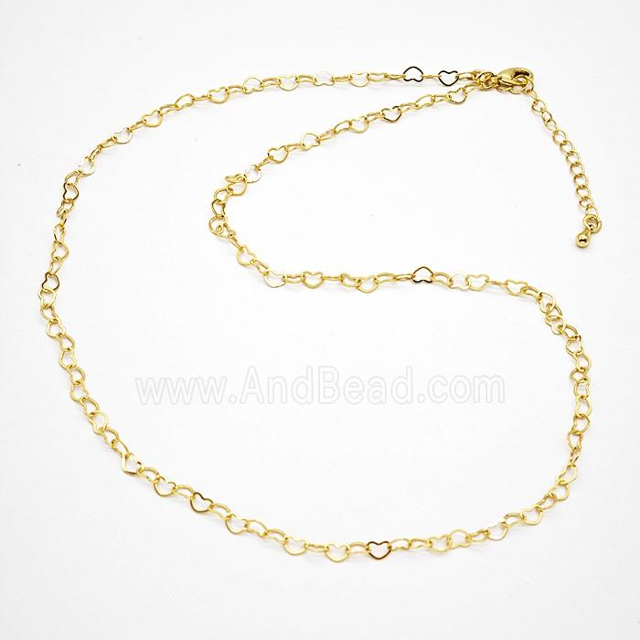 Copper Necklace Chain Gold Plated