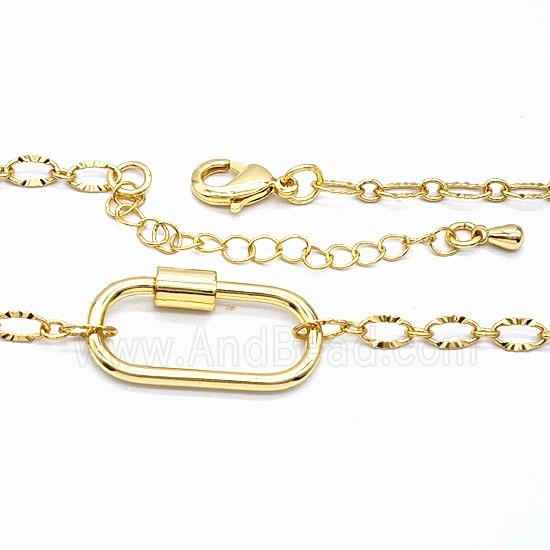 Copper Necklace Chain Gold Plated