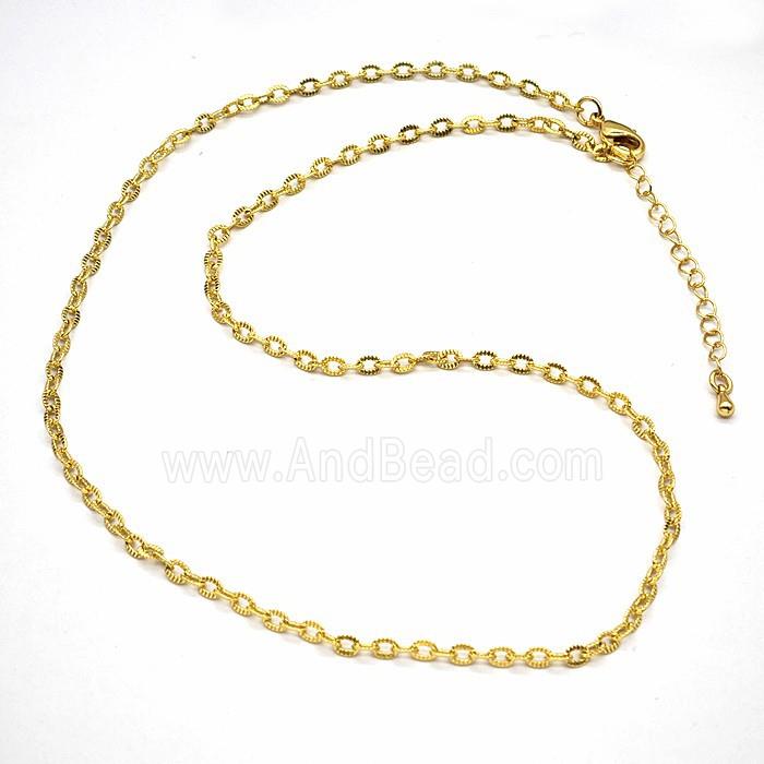 Copper Necklace Chain Gold Plated