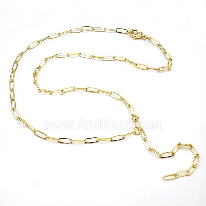 Copper Necklace Chain Gold Plated