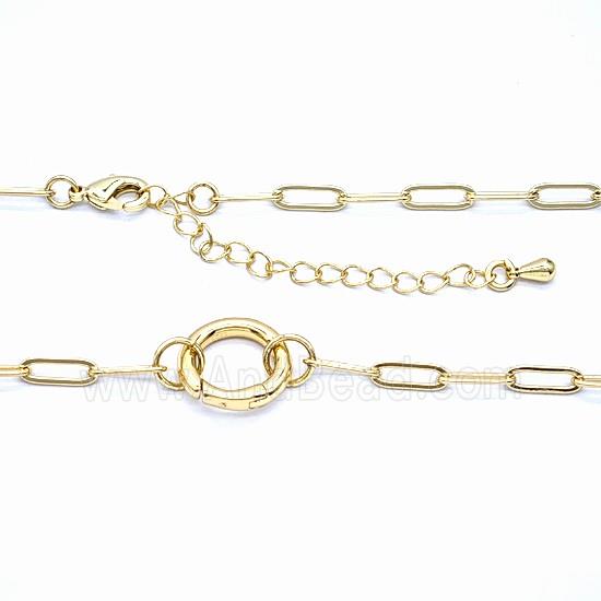 Copper Necklace Chain Gold Plated