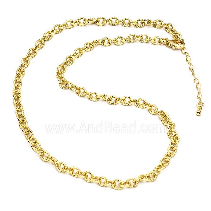 Copper Necklace Chain Gold Plated