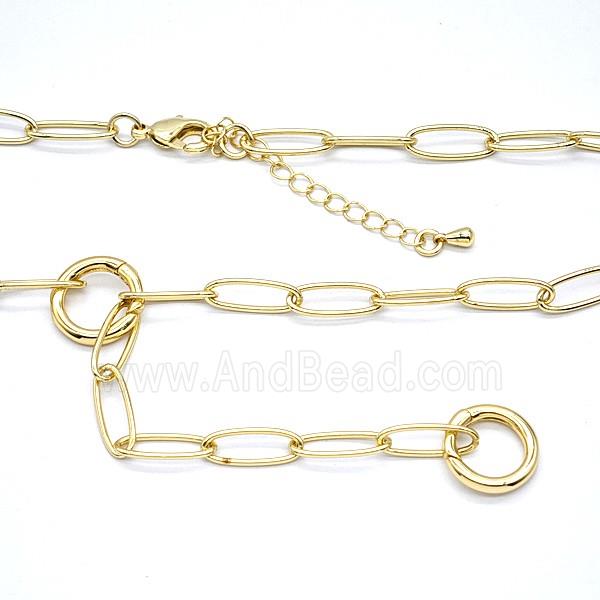 Copper Necklace Chain Gold Plated