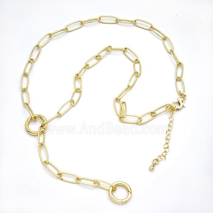 Copper Necklace Chain Gold Plated
