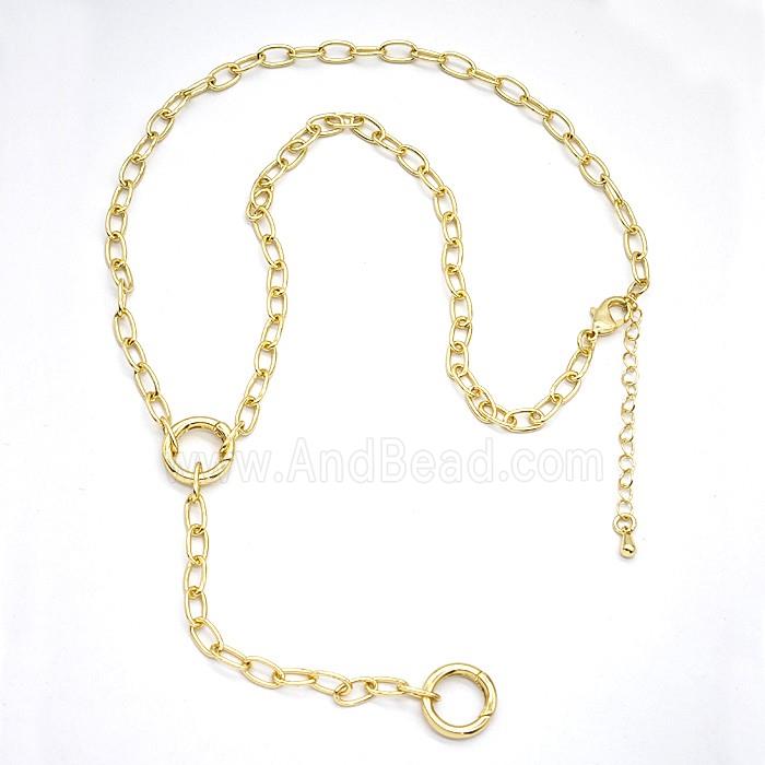 Copper Necklace Chain Gold Plated