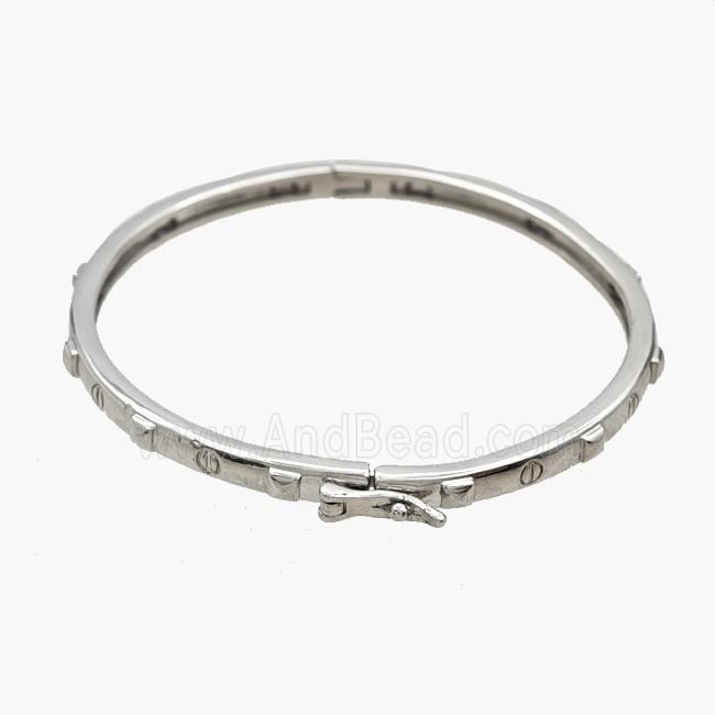 Copper Bangles Platinum Plated