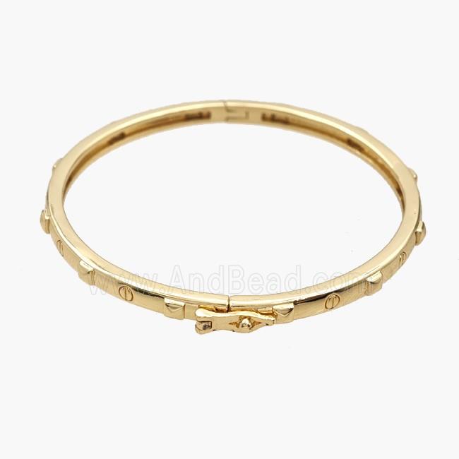 Copper Bangles 18K Gold Plated