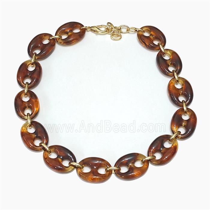Deepcoffee Resin Pignose Necklaces