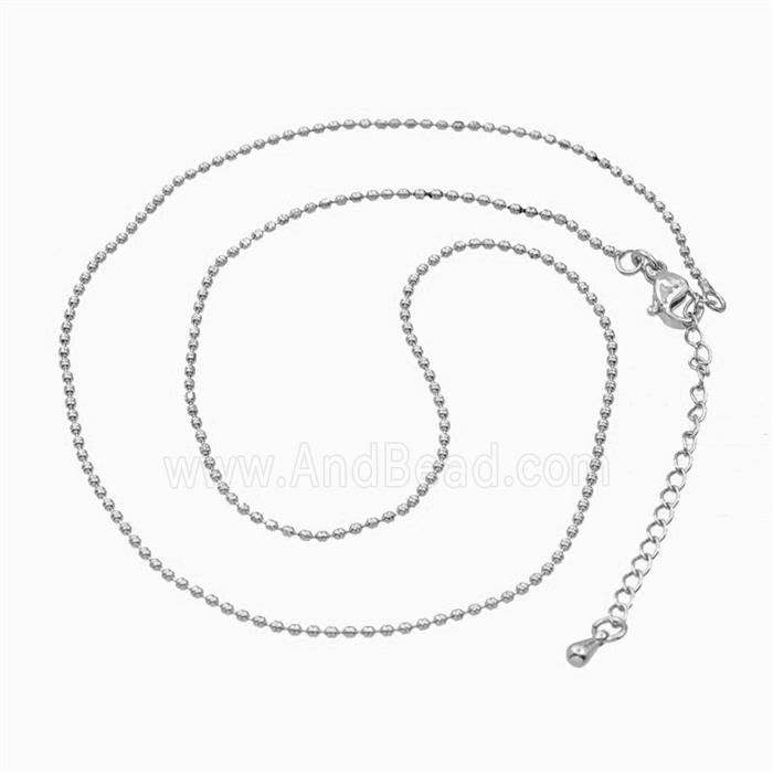 Copper Necklace Chain Platinum Plated