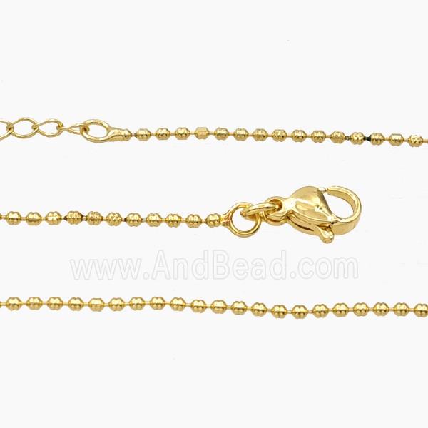 Copper Necklace Chain Gold Plated