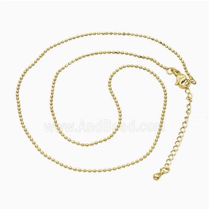 Copper Necklace Chain Gold Plated