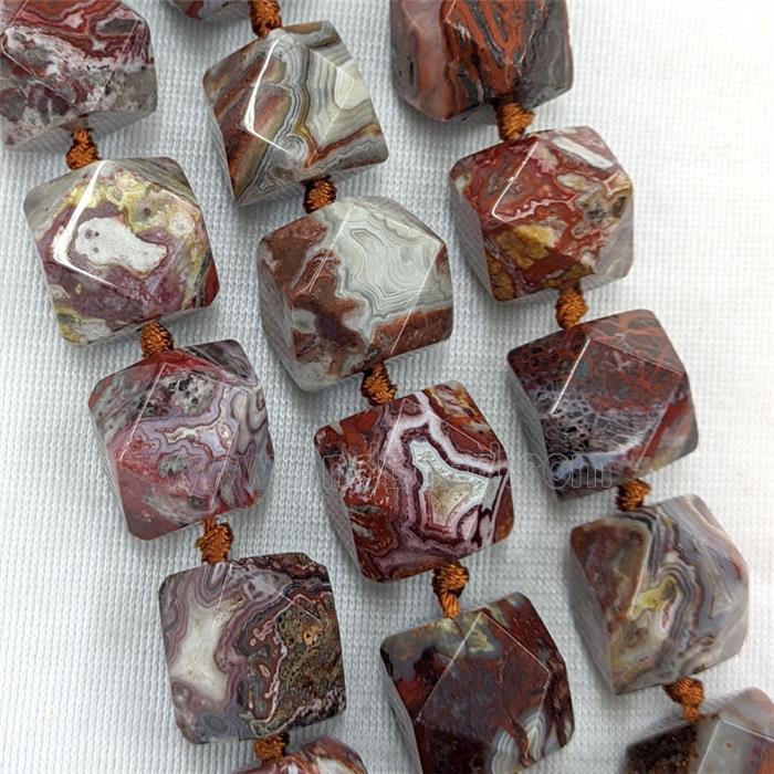 Natural Red Mexican Crazy Lace Agate Beads Freeform