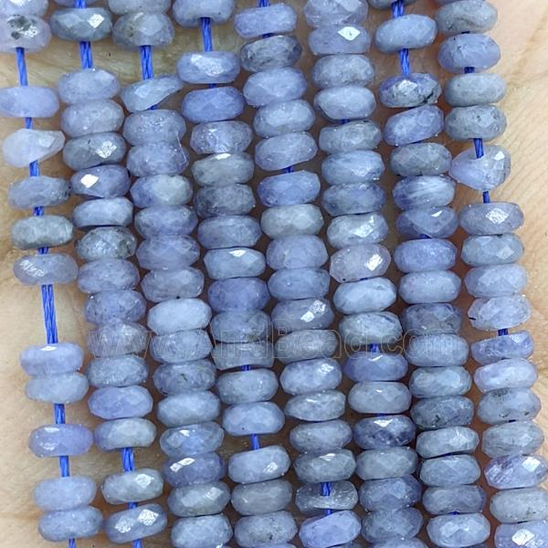 Natural Tanzanite Beads Blue Faceted Rondelle