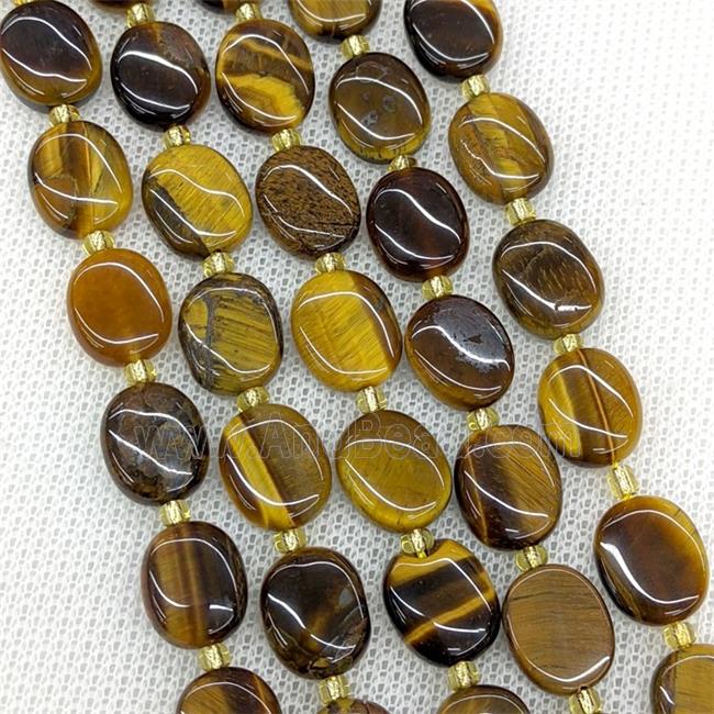 Natural Tiger Eye Stone Beads Oval