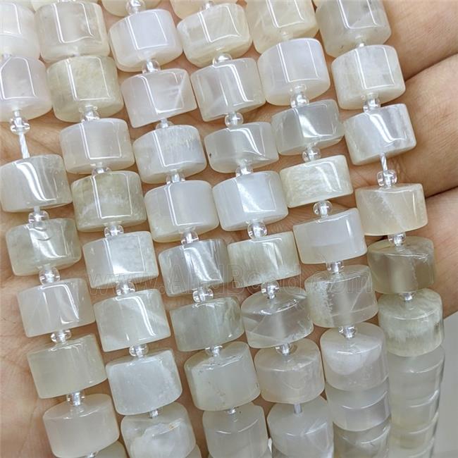 Natural Moonstone Heishi Beads WhiteGray