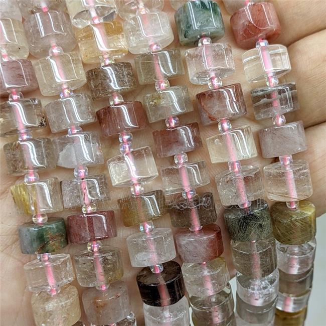 Natural Rutilated Quartz Heishi Beads Multicolor