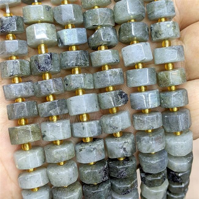 Natural Gray Labradorite Heishi Beads