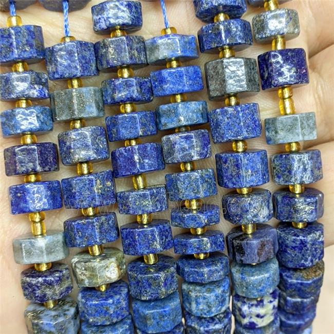 Natural Blue Lapis Lazuli Heishi Spacer Beads
